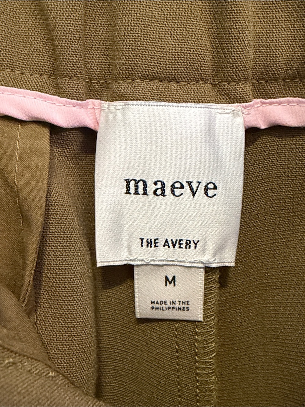Maeve The Avery Wide Leg Pleated Trousers Olive Green Size M - Picture 7 of 10
